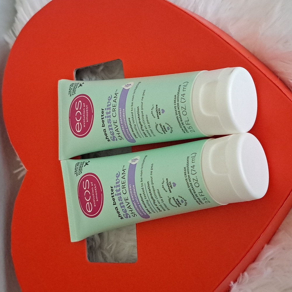 EOS Evolution of Motion Shea Better Shave Cream Sensitive Skin 2pk Bundle  New